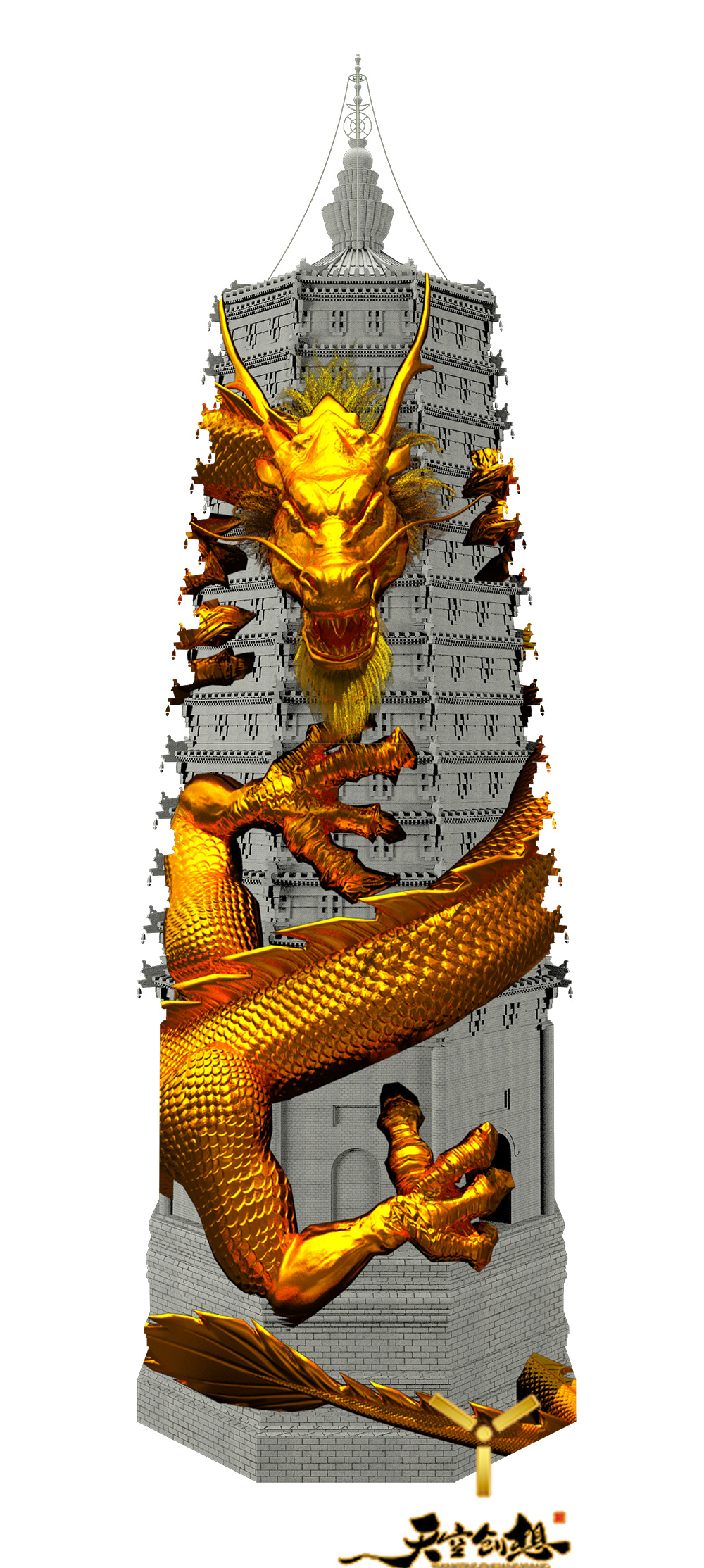 農(nóng)安遼塔3D Mapping秀(圖2)