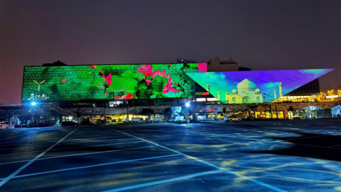 寸灘國際絲路花街建筑光影秀(圖8) 寸灘國際絲路花街建筑光影秀(圖8)