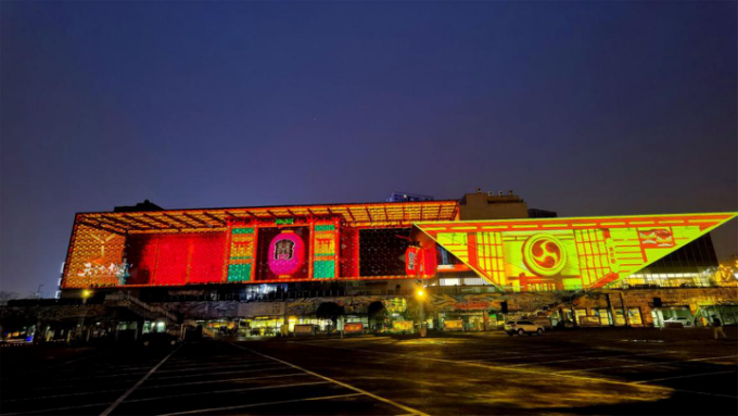 寸灘國際絲路花街建筑光影秀于7月1日開街上演啦！(圖15)