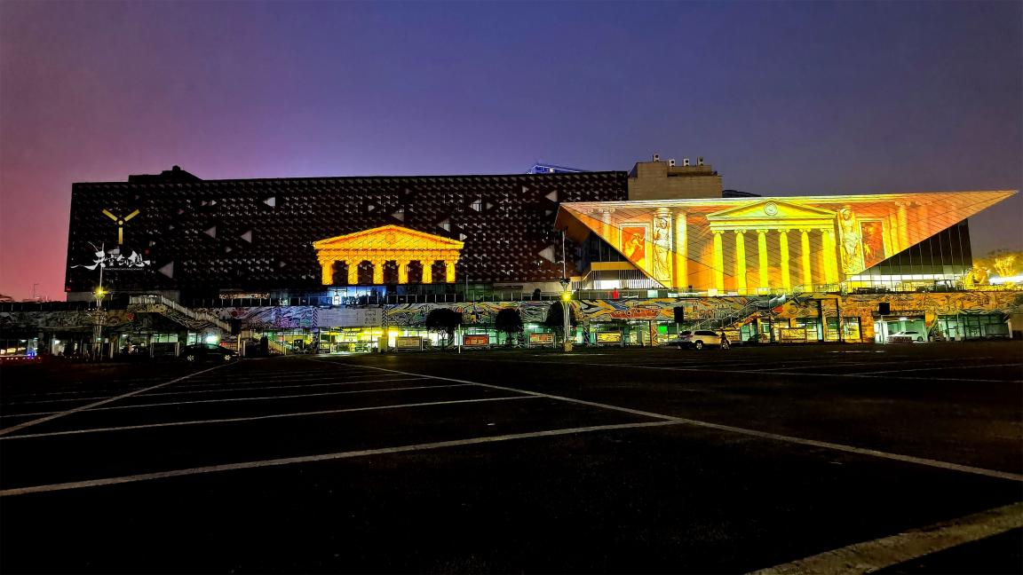 寸灘國際絲路花街建筑光影秀于7月1日開街上演啦！(圖6)