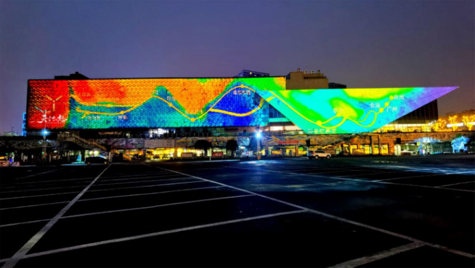 寸灘國際絲路花街建筑光影秀于7月1日開街上演啦！(圖16)