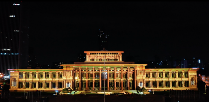 天空創(chuàng)想用科技點(diǎn)亮城市！杭州武林廣場(chǎng)3DMAPPING秀震撼上演！(圖11)