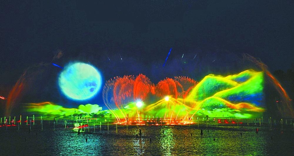 四川達(dá)州蓮花湖濕地公園夜游(圖4)