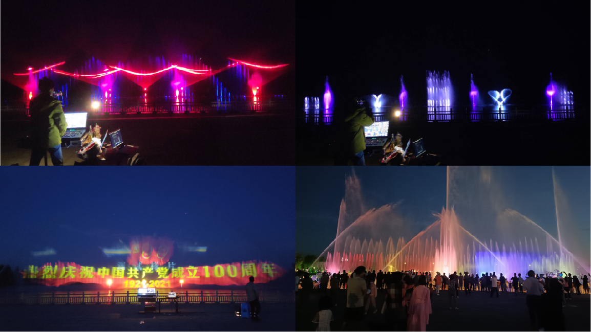 新疆可克達拉朱雀湖水秀(圖5) 新疆可克達拉朱雀湖水秀(圖5)